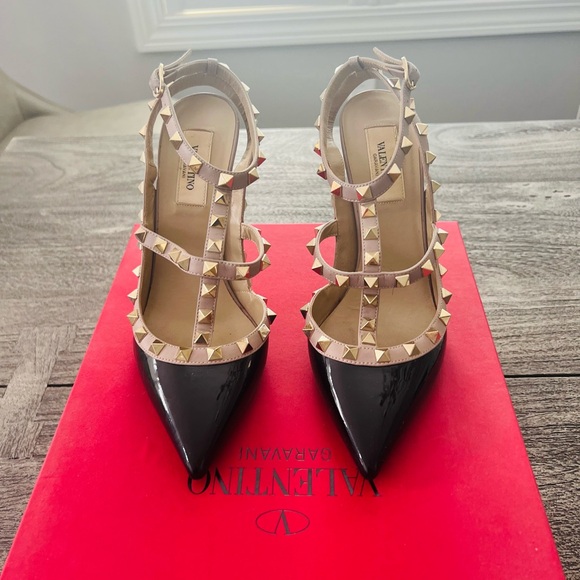 Valentino 100m rock stud slingback high heel - Picture 5 of 8
